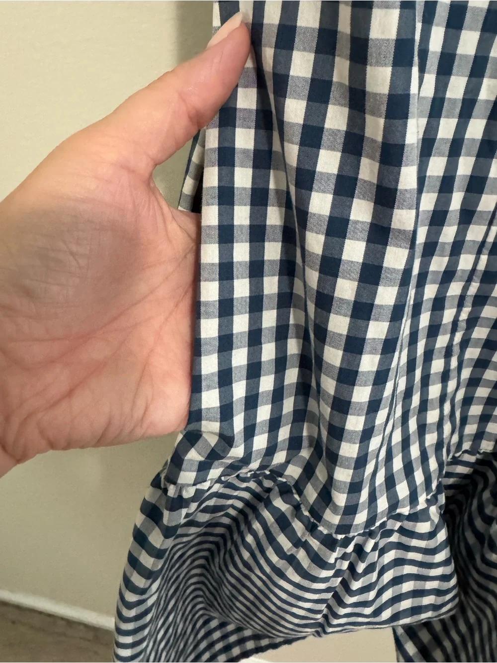 Universal Standard for J Crew Gingham Dress
